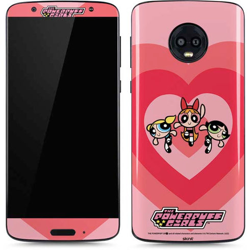 Cartoon Network Powerpuff Girls Hearts Moto G6 Skin