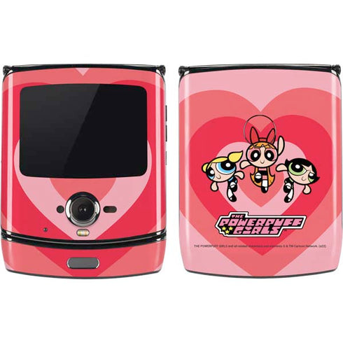 Cartoon Network Powerpuff Girls Hearts Motorola RAZR Skin