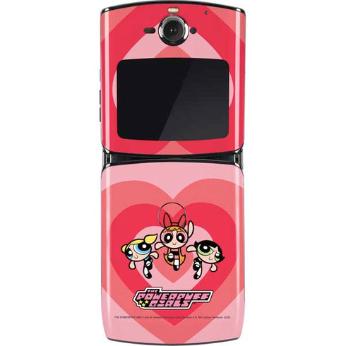 Cartoon Network Powerpuff Girls Hearts Motorola RAZR Skin