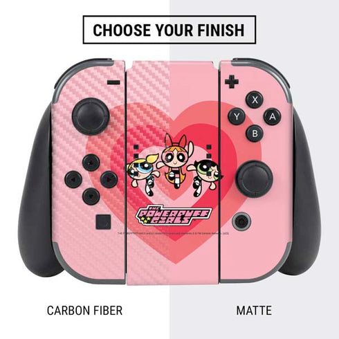 Cartoon Network Powerpuff Girls Hearts Nintendo Switch Bundle Skin