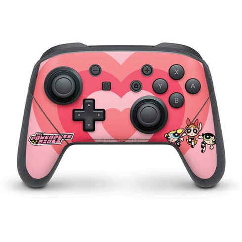 Cartoon Network Powerpuff Girls Hearts Nintendo Switch Pro Controller Skin