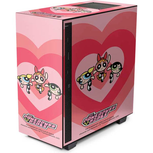 Cartoon Network Powerpuff Girls Hearts NZXT H510 Compact ATX Mid-Tower Case Skin