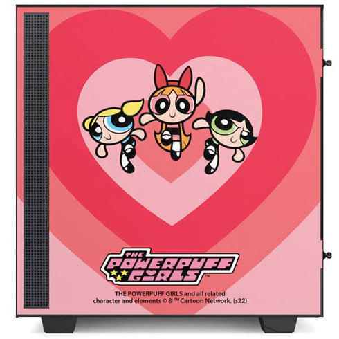 Cartoon Network Powerpuff Girls Hearts NZXT H510 Compact ATX Mid-Tower Case Skin