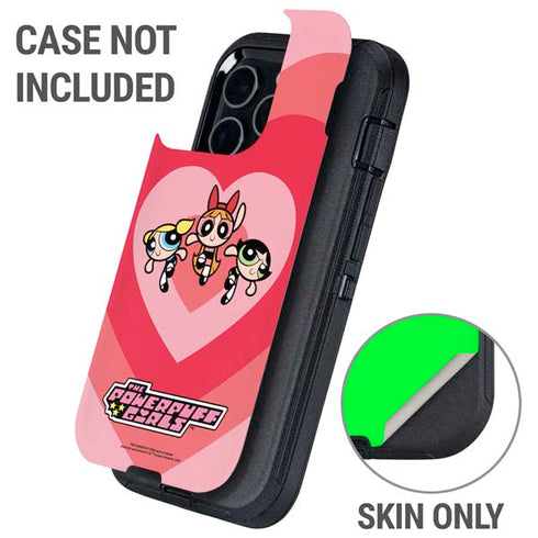 Cartoon Network Powerpuff Girls Hearts Otterbox Defender iPhone Skin