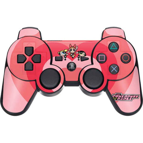 Cartoon Network Powerpuff Girls Hearts PS3 Dual Shock wireless controller Skin