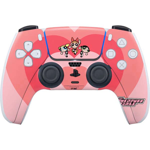 Cartoon Network Powerpuff Girls Hearts PS5 Controller Skin