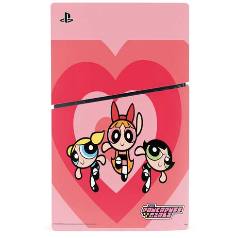 Cartoon Network Powerpuff Girls Hearts PS5 Slim Disk Bundle Skin
