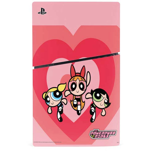 Cartoon Network Powerpuff Girls Hearts PS5 Slim Digital Edition Bundle Skin