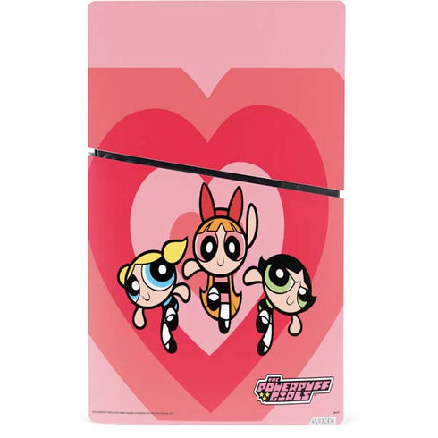 Cartoon Network Powerpuff Girls Hearts PS5 Slim Digital Edition Bundle Skin