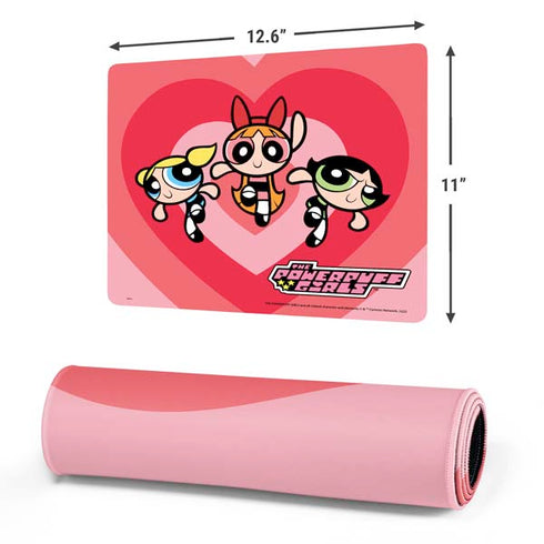 Cartoon Network Powerpuff Girls Hearts Gaming Mouse Pad