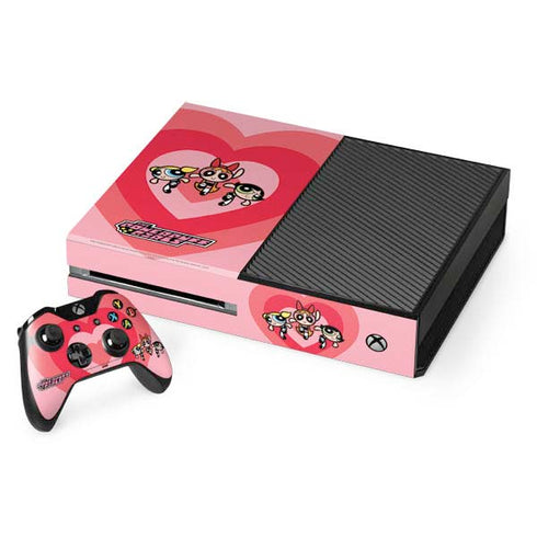 Cartoon Network Powerpuff Girls Hearts Xbox One Console and Controller Bundle Skin