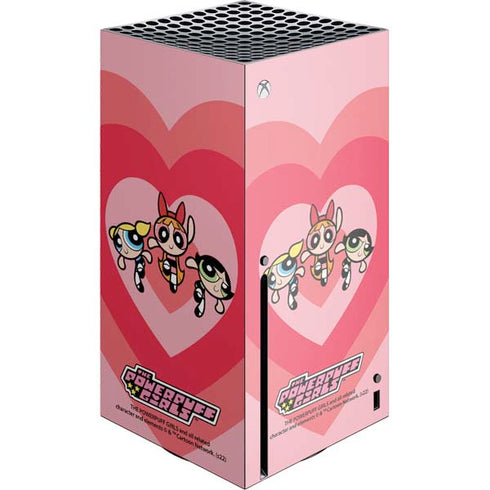 Cartoon Network Powerpuff Girls Hearts Xbox Series X Console Skin