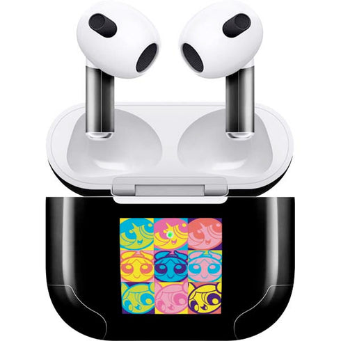 Cartoon Network Powerpuff Girls Neon Apple AirPods (3rd Gen 2021) Skin