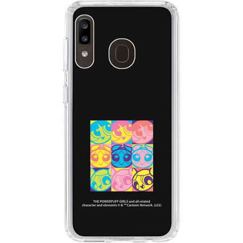Cartoon Network Powerpuff Girls Neon Galaxy A20 Clear Case