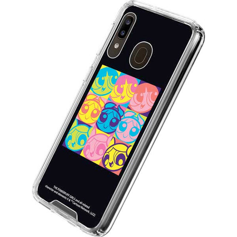 Cartoon Network Powerpuff Girls Neon Galaxy A30 Clear Case