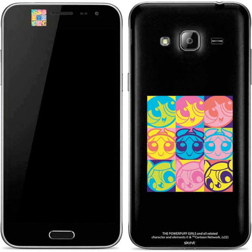 Cartoon Network Powerpuff Girls Neon Galaxy J3 Skin