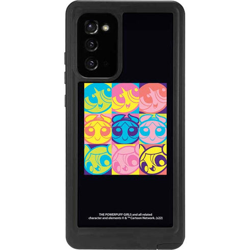 Cartoon Network Powerpuff Girls Neon Galaxy Note20 5G Waterproof Case