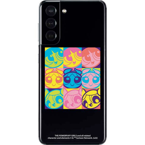 Cartoon Network Powerpuff Girls Neon Galaxy S21 5G Skin