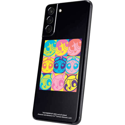 Cartoon Network Powerpuff Girls Neon Galaxy S21 5G Skin