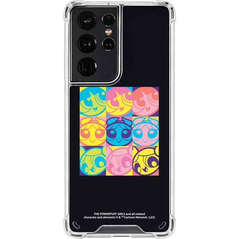 Cartoon Network Powerpuff Girls Neon Galaxy S21 Ultra 5G Clear Case