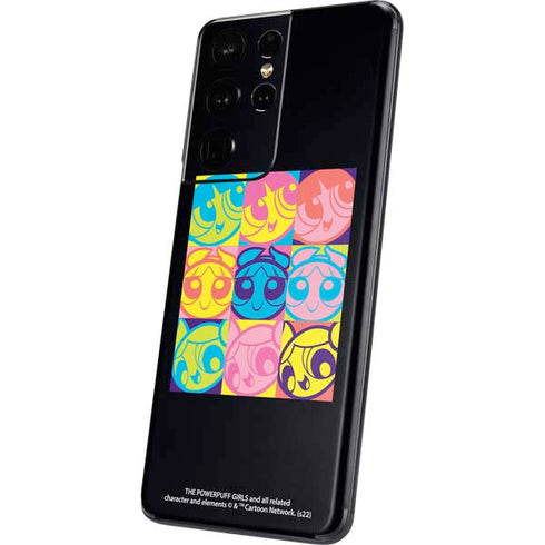 Cartoon Network Powerpuff Girls Neon Galaxy S21 Ultra 5G Skin