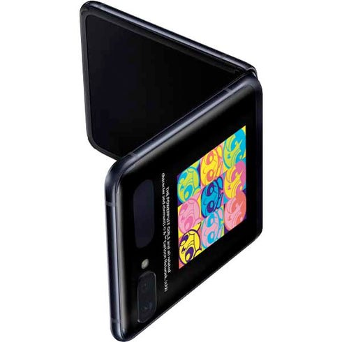 Cartoon Network Powerpuff Girls Neon Galaxy Z Flip Skin