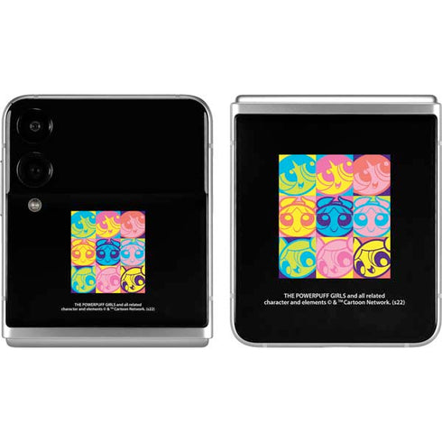 Cartoon Network Powerpuff Girls Neon Galaxy Z Flip4 5G Skin