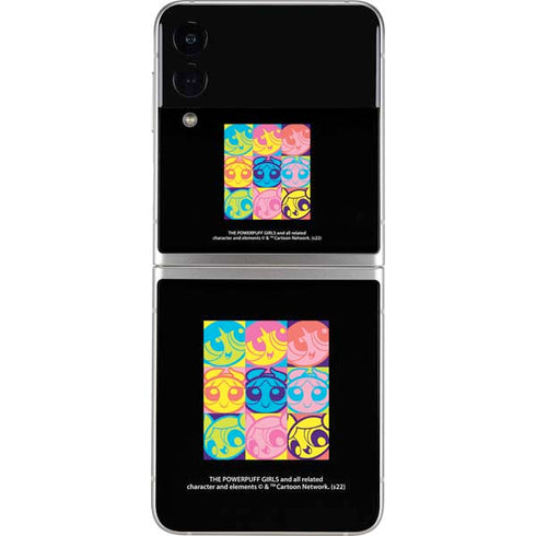 Cartoon Network Powerpuff Girls Neon Galaxy Z Flip4 5G Skin