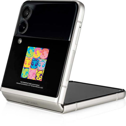 Cartoon Network Powerpuff Girls Neon Galaxy Z Flip4 5G Skin
