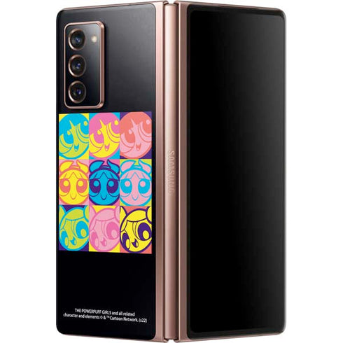Cartoon Network Powerpuff Girls Neon Galaxy Z Fold2 5G Skin