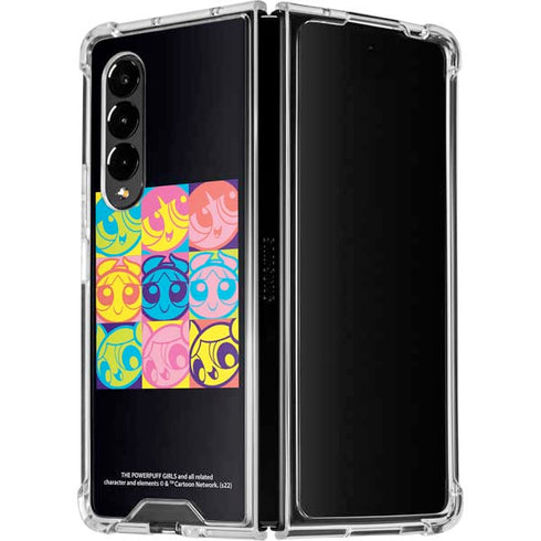 Cartoon Network Powerpuff Girls Neon Galaxy Z Fold4 5G Clear Case