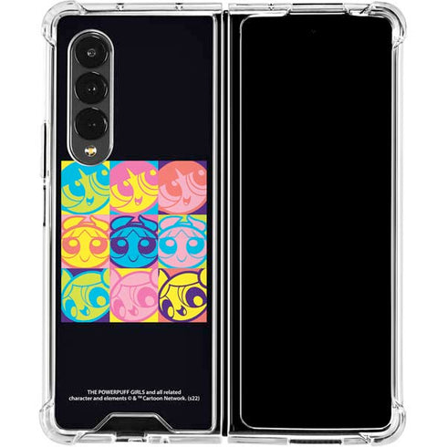 Cartoon Network Powerpuff Girls Neon Galaxy Z Fold4 5G Clear Case