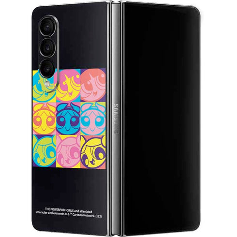 Cartoon Network Powerpuff Girls Neon Galaxy Z Fold4 5G Skin