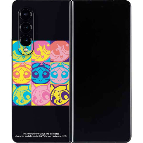 Cartoon Network Powerpuff Girls Neon Galaxy Z Fold4 5G Skin