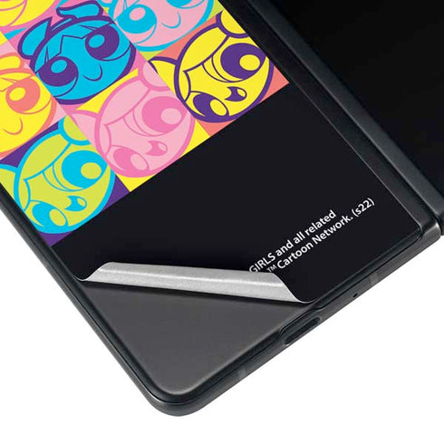 Cartoon Network Powerpuff Girls Neon Galaxy Z Fold4 5G Skin