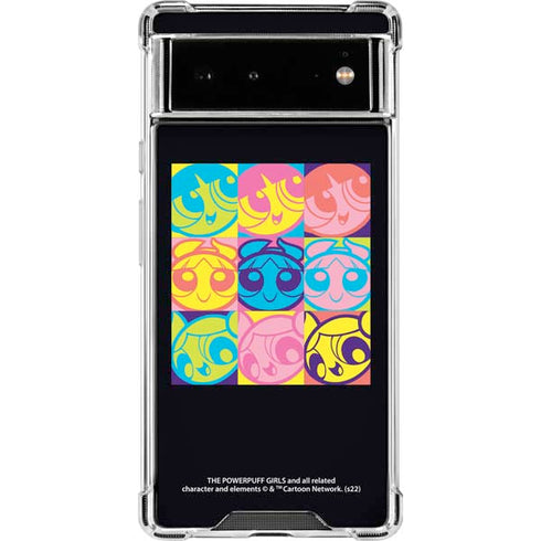 Cartoon Network Powerpuff Girls Neon Google Pixel 6 Clear Case