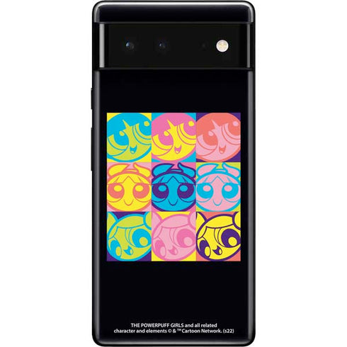 Cartoon Network Powerpuff Girls Neon Google Pixel 6 Skin