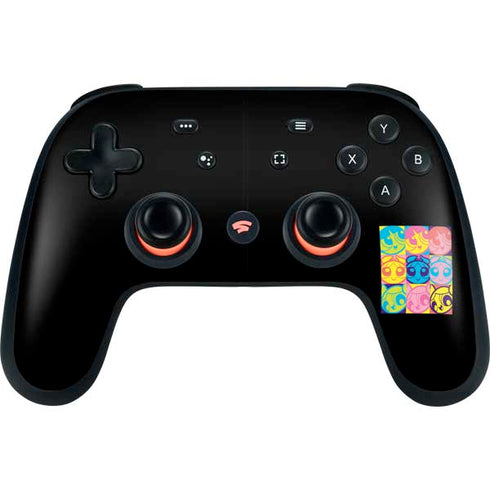 Cartoon Network Powerpuff Girls Neon Google Stadia Controller Skin