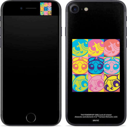 Cartoon Network Powerpuff Girls Neon iPhone SE (2nd & 3rd Gen) Skin