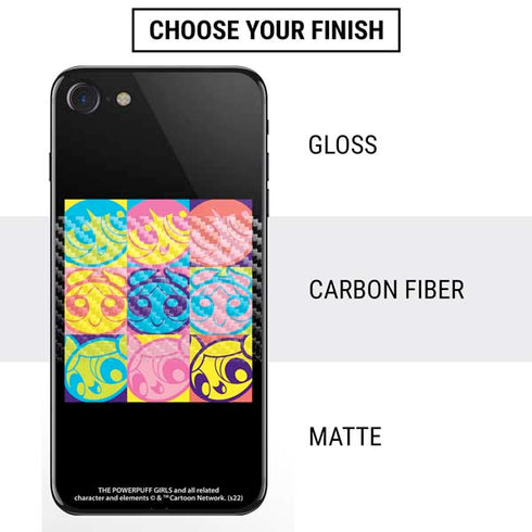 Cartoon Network Powerpuff Girls Neon iPhone SE (2nd & 3rd Gen) Skin