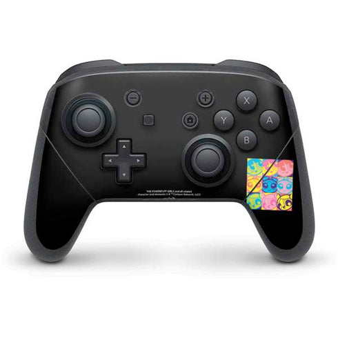 Cartoon Network Powerpuff Girls Neon Nintendo Switch Pro Controller Skin