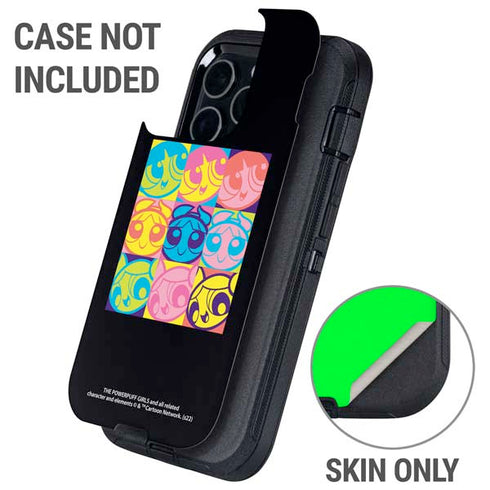 Cartoon Network Powerpuff Girls Neon Otterbox Defender iPhone Skin