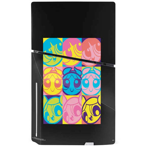 Cartoon Network Powerpuff Girls Neon PS5 Slim Disk Console Skin