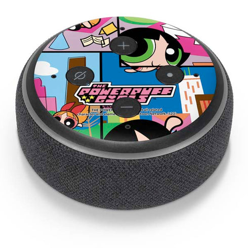 Cartoon Network Powerpuff Girls Patches Amazon Echo Dot Skin