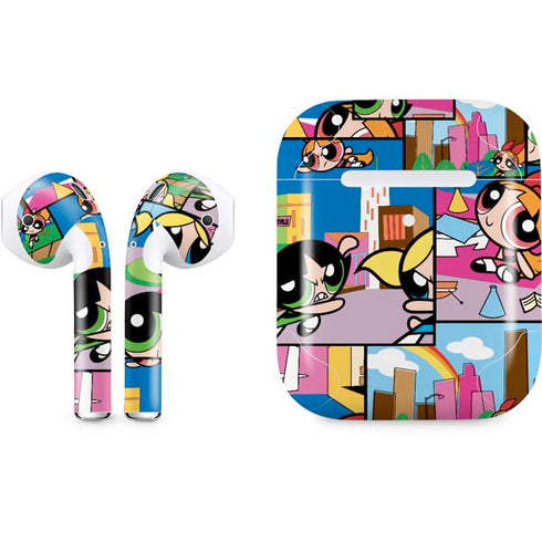 Cartoon Network Powerpuff Girls Patches Apple AirPods 2 Skin