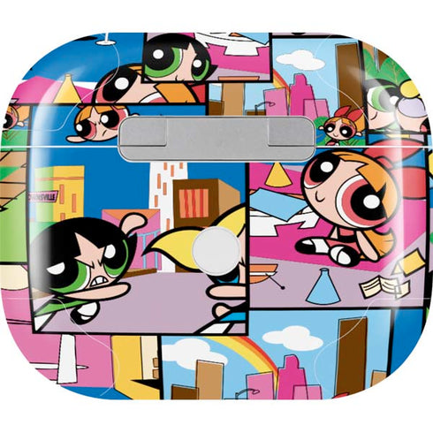 Cartoon Network Powerpuff Girls Patches Apple AirPods (3rd Gen 2021) Skin