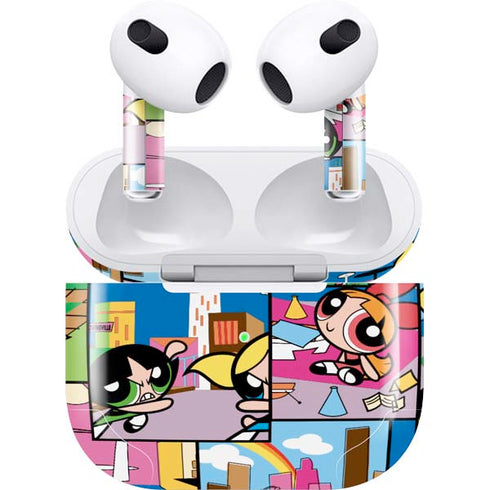 Cartoon Network Powerpuff Girls Patches Apple AirPods (3rd Gen 2021) Skin