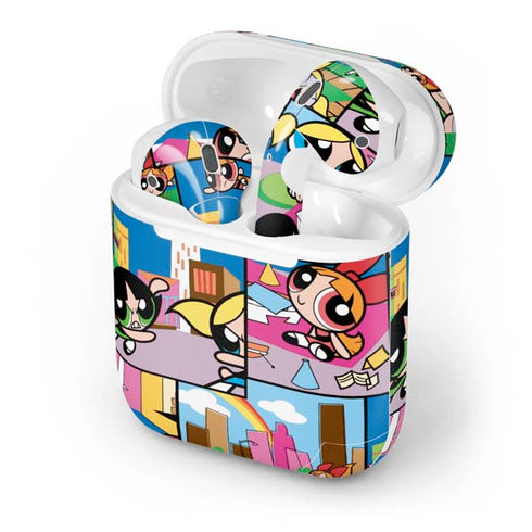 Cartoon Network Powerpuff Girls Patches Apple AirPods Skin