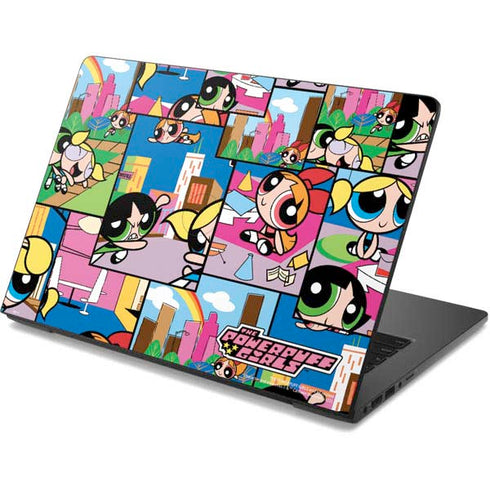 Cartoon Network Powerpuff Girls Patches Dell Chromebook Skin
