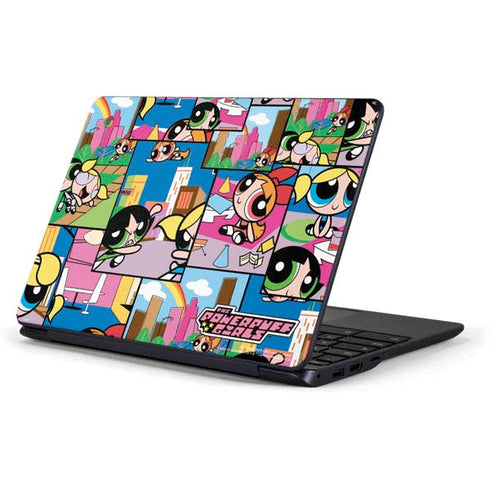 Cartoon Network Powerpuff Girls Patches Samsung Chromebook Skin